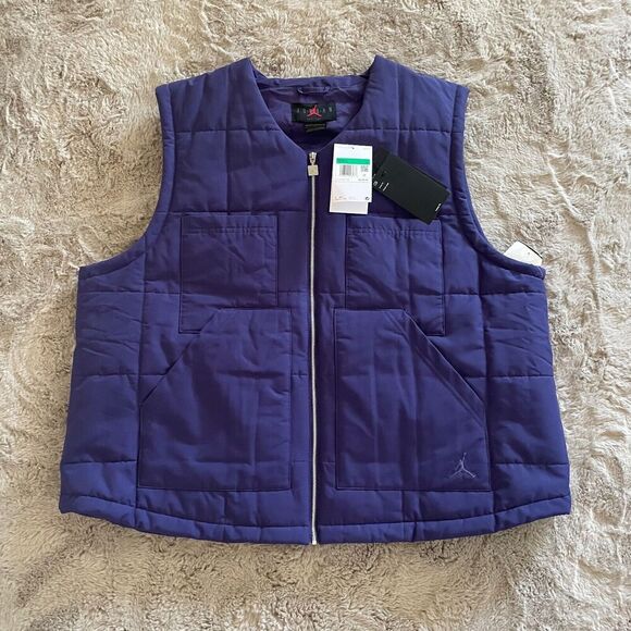 NWT Nike Jordan Women’s Gilet Vest Sky J Purple FB5192-502 Size XL Athleisure - Picture 1 of 14